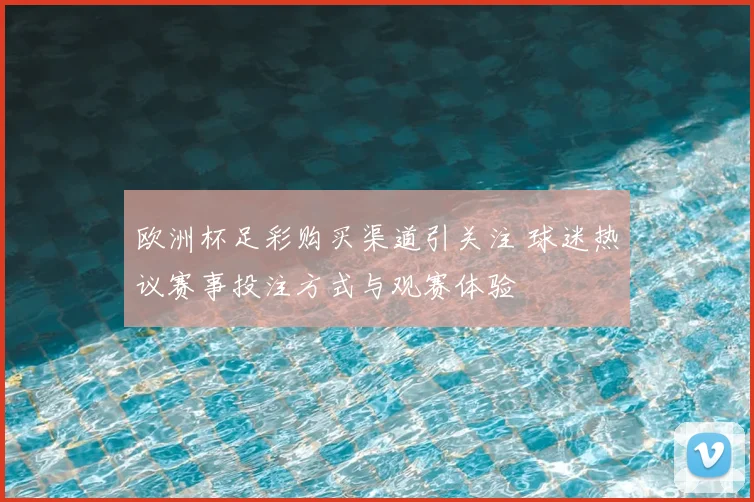 欧洲杯足彩购买渠道引关注 球迷热议赛事投注方式与观赛体验